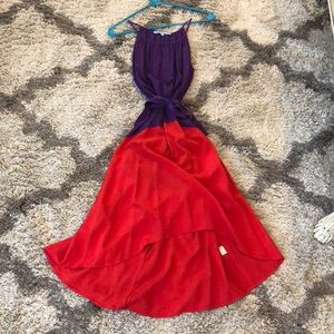 Antonio Melani purple and red dress